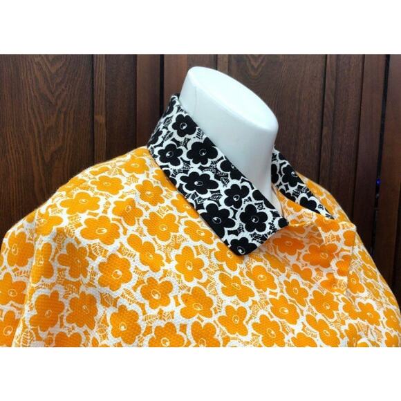 Rare Designer l Love Moschino Bright Orange Floral Unlined Lightweight Coat Sz 4 - Picture 10 of 14